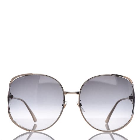 gucci women's round sunglasses|gucci oversized round sunglasses.